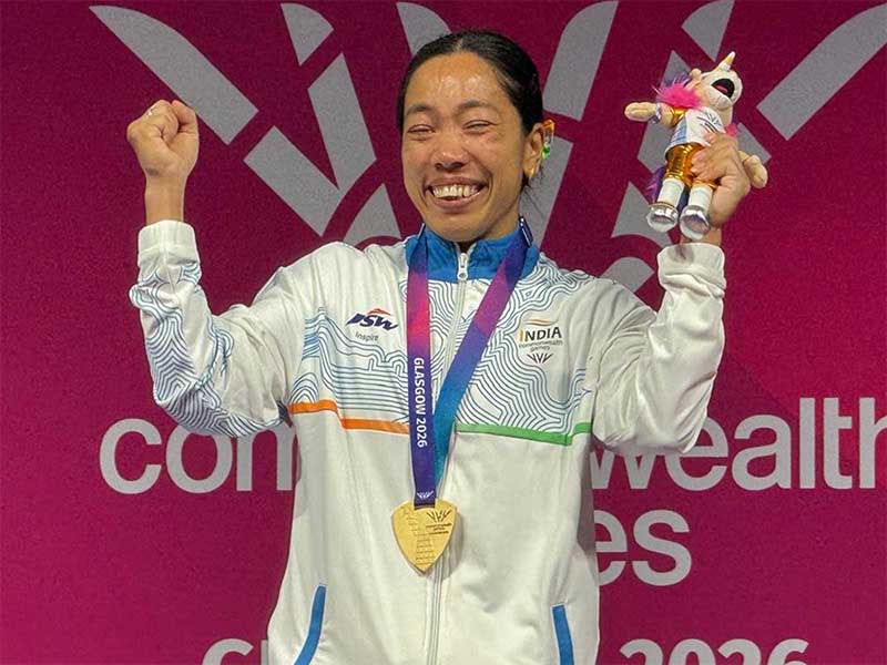 mirabai chanu wins gold in weightlifting at glasgow commonwealth games
