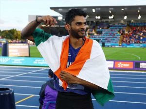 sreeshankar wins silver in mens long jump at cwg2026