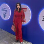 Amiee Misobbah Cheers for Friends and Players at World Padel League Match