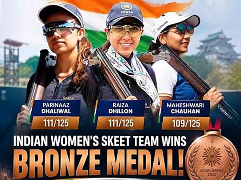 india win womens skeet team bronze