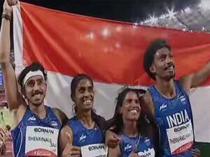 Asian Games: Poovamma Raju, Vishal Thennarasu, Vithya Ramraj, and Manu TS wins silver in 400m mixed relay 2 india wins silver in 400m mixed relay