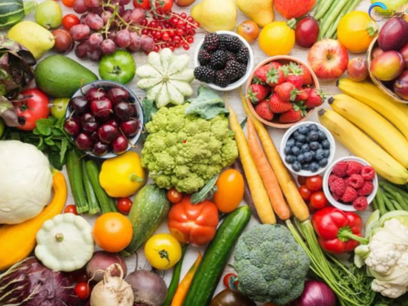 Eat a balanced diet with fruits and vegetables